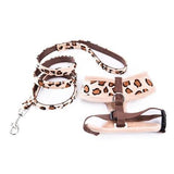 Reguleeritav Koer Harness jalutusrihma Leopard Muster